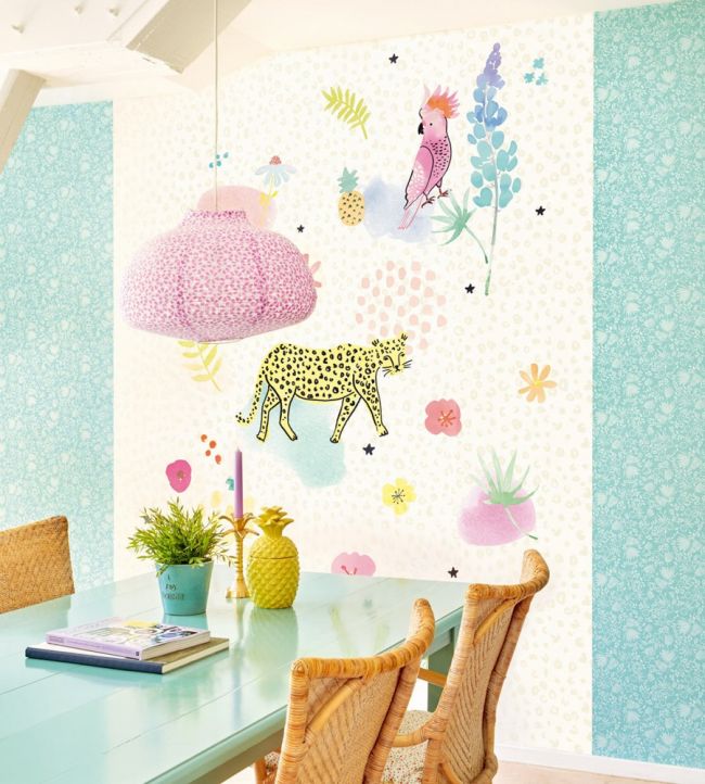 Fruity Friends Room Wallpaper - Cream