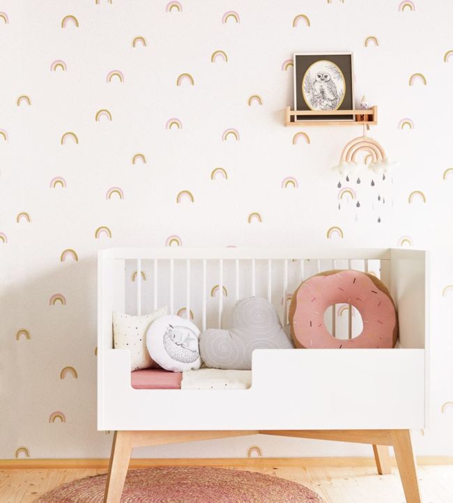 Mini Me Two Nursey Room Wallpaper - Cream