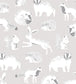 Mini Me Six Nursey Wallpaper - Gray 