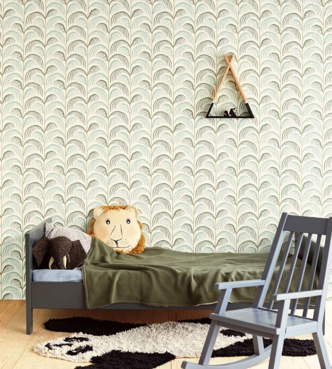 Mini Me Seven Nursey Room Wallpaper - Gray