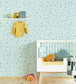 Mini Me Ten Nursey Room Wallpaper 2 - Teal