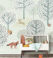 Mini Me Thirteen Nursey Room Wallpaper - Blue