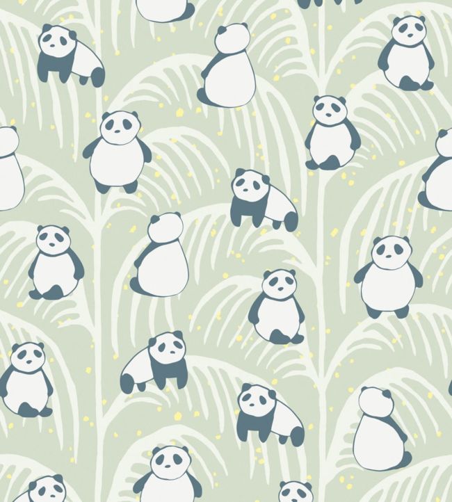 Mini Me Sixteen Nursey Wallpaper - Green 