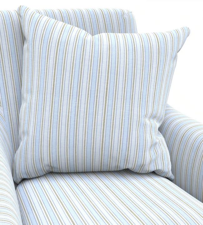 Covehurst Stripe Room Fabric - Blue