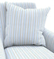 Covehurst Stripe Room Fabric - Blue