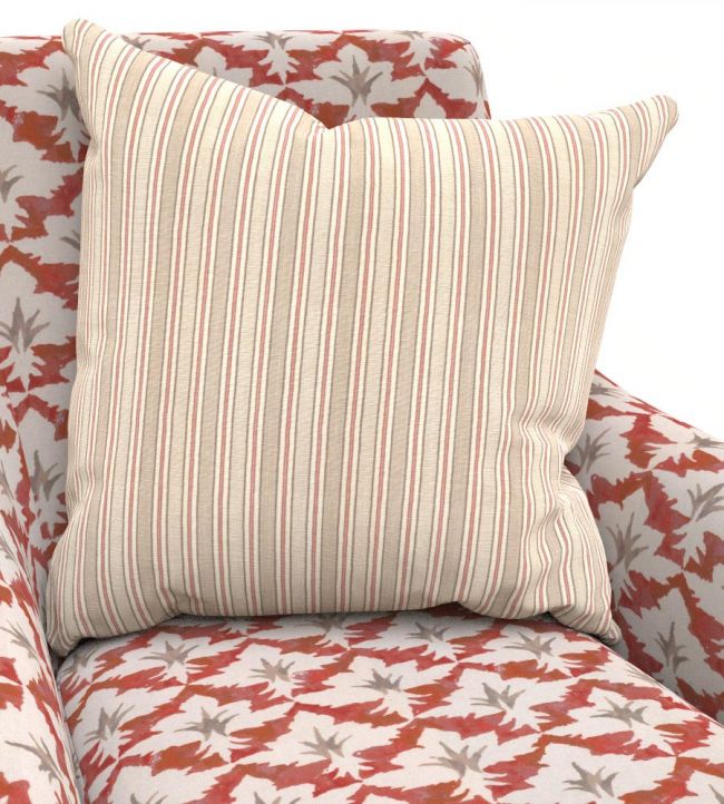 Covehurst Room Stripe Fabric - Pink