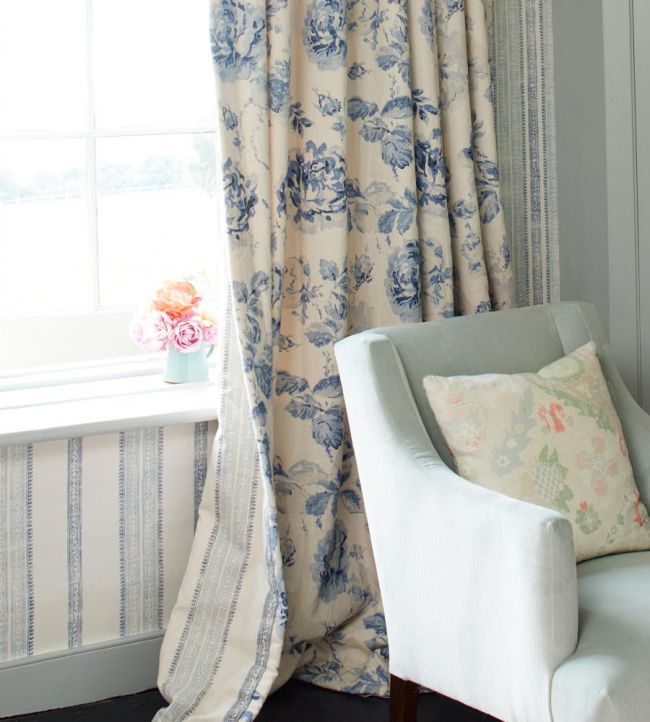 Mottisfont Room Fabric - Blue