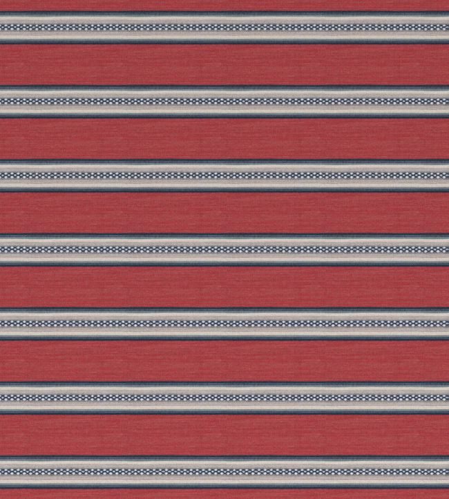 Berber Stripe Fabric - Red 