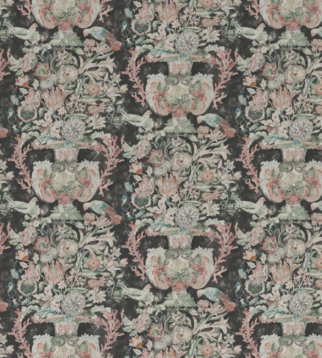 Neptune's Vase Fabric - Green