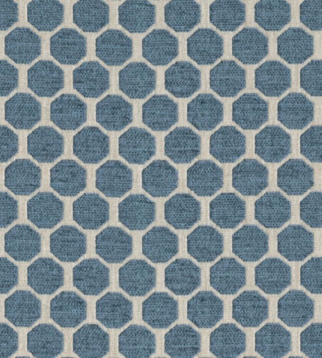 The Octagon Fabric - Blue 