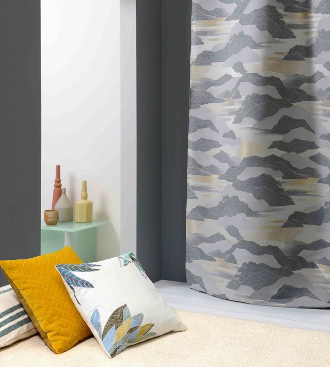 Calamari Room Fabric - Gray