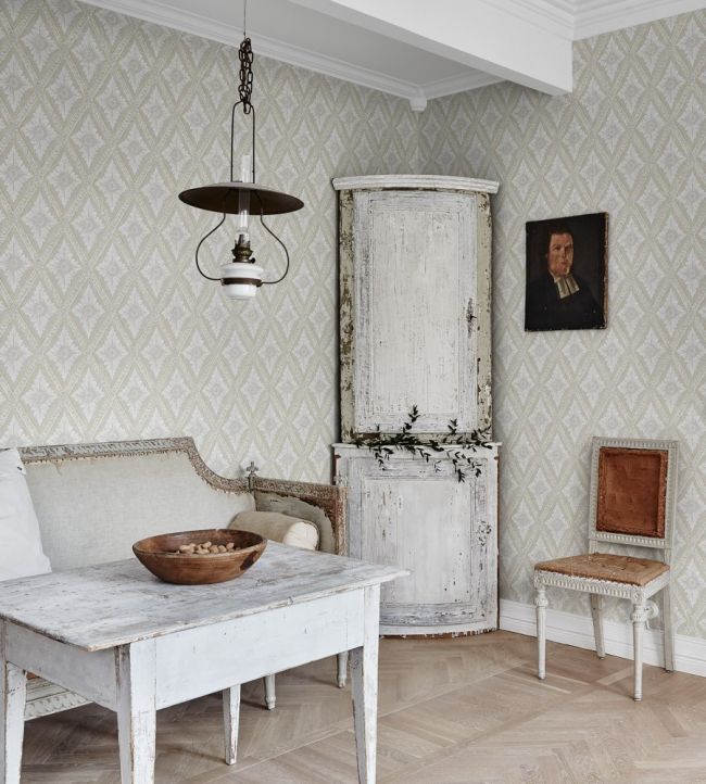 Ludvig Room Wallpaper - Gray