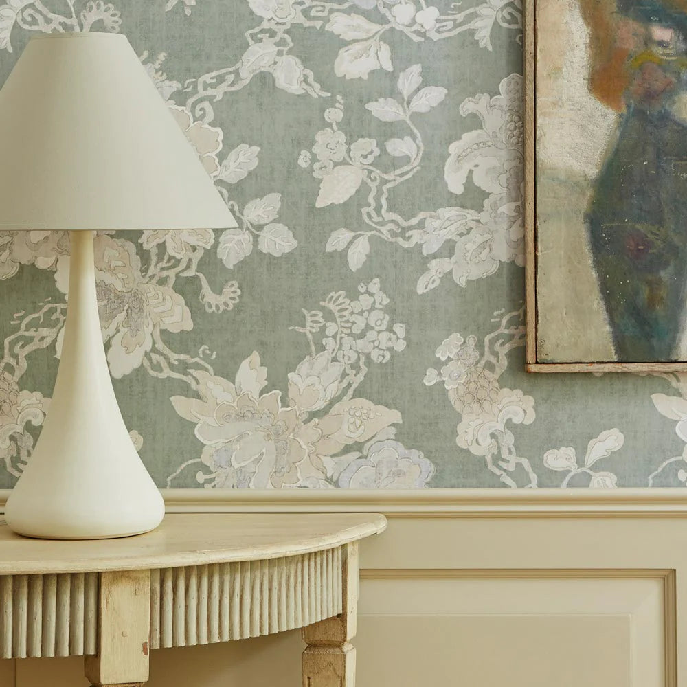 PARNHAM II Pewter Room Wallpaper