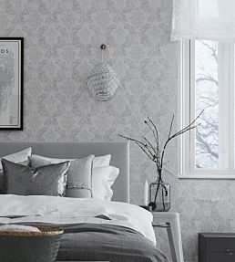 Helena Room Wallpaper - Gray