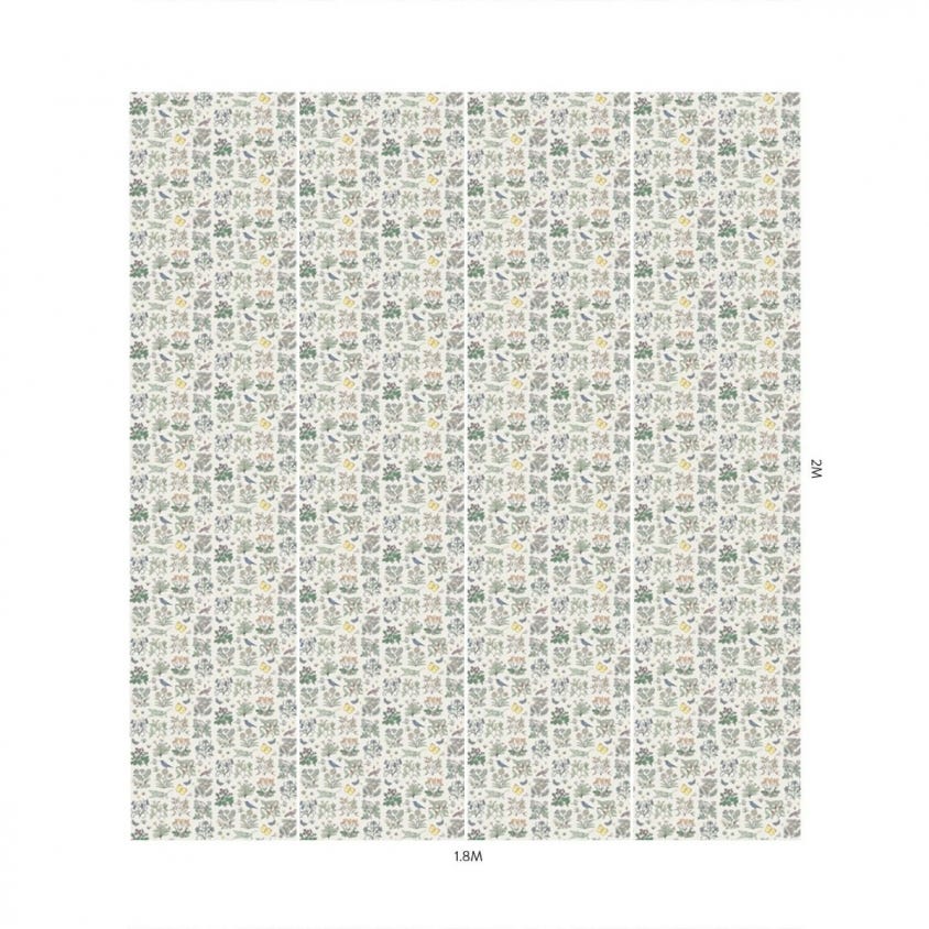 VOYSEY'S GARDEN Room Wallpaper 3 - Gray
