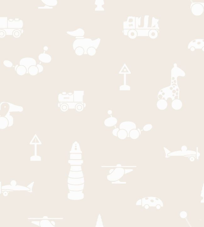 Brio Icons Nursey Wallpaper -  Pink 