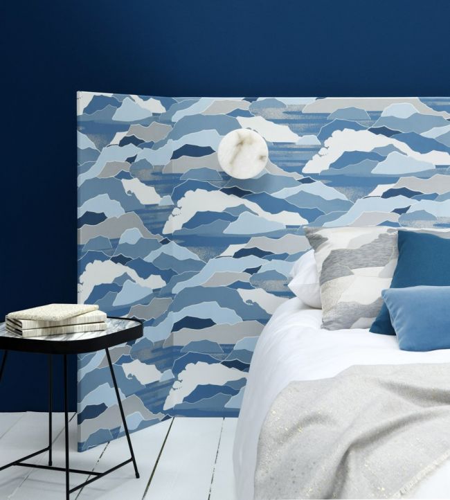 Colline Room Wallpaper - Blue