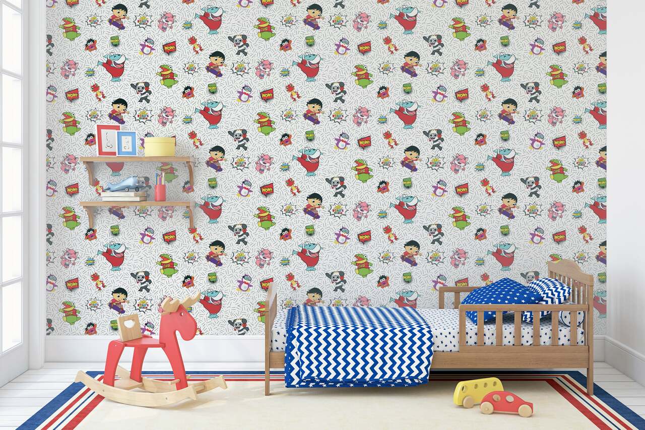 Ryan's World Crew Nursey Room Wallpaper 3 - Multicolor