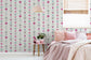 Tiffany Stripe Imagine Fun Nursey Room Wallpaper 2 - White