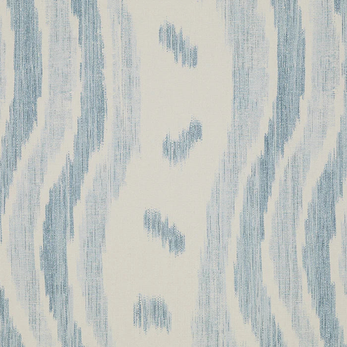 IKAT STRIPE Pale Blue Wallpaper