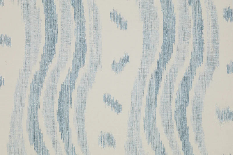 IKAT STRIPE Pale Blue Wallpaper