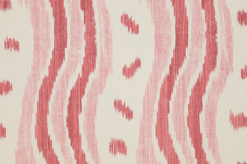 IKAT STRIPE Coral  Wallpaper