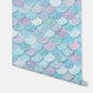 Mermazing Scales Nursey Room Wallpaper - Blue