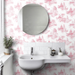 Princess Toile Nursey Room Wallpaper 10 - Pink