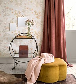 Prairie Rose Room Wallpaper - Cream