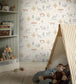 Up North Nursey Room Wallpaper - White 