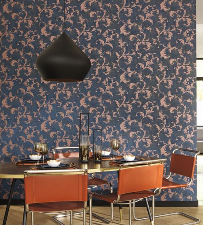 Arabesques Room Wallpaper - Teal