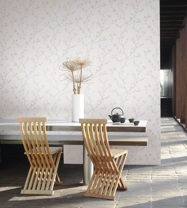 Hanami Room Wallpaper - White