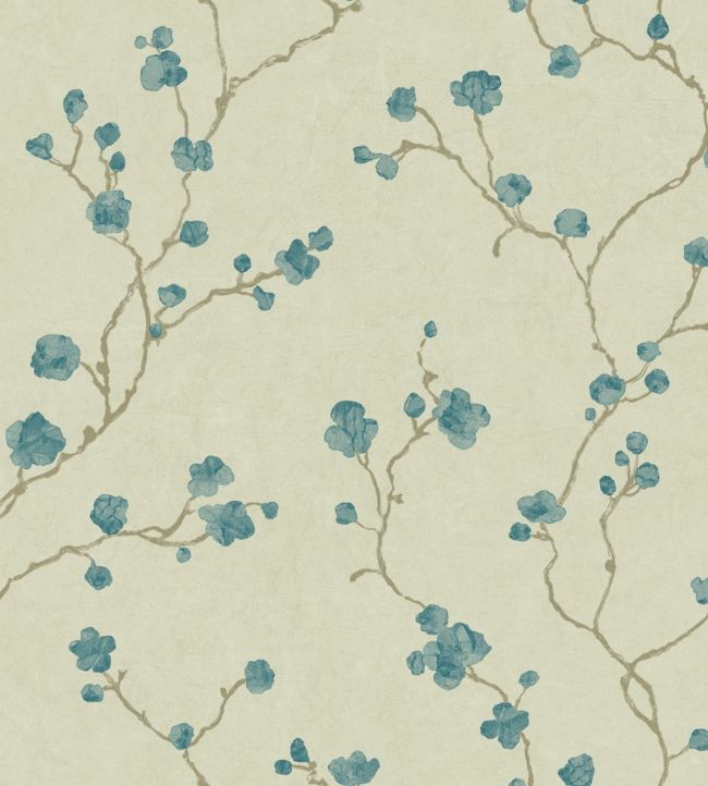 Hanami Wallpaper - Teal