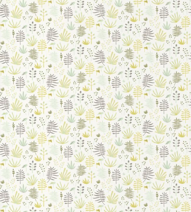 All Over Jungle Wallpaper - Yellow