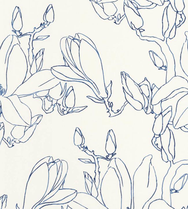 Magnolia Wallpaper - Blue