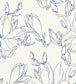 Magnolia Wallpaper - Blue