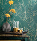 Magnolia Room Wallpaper 2 - Teal