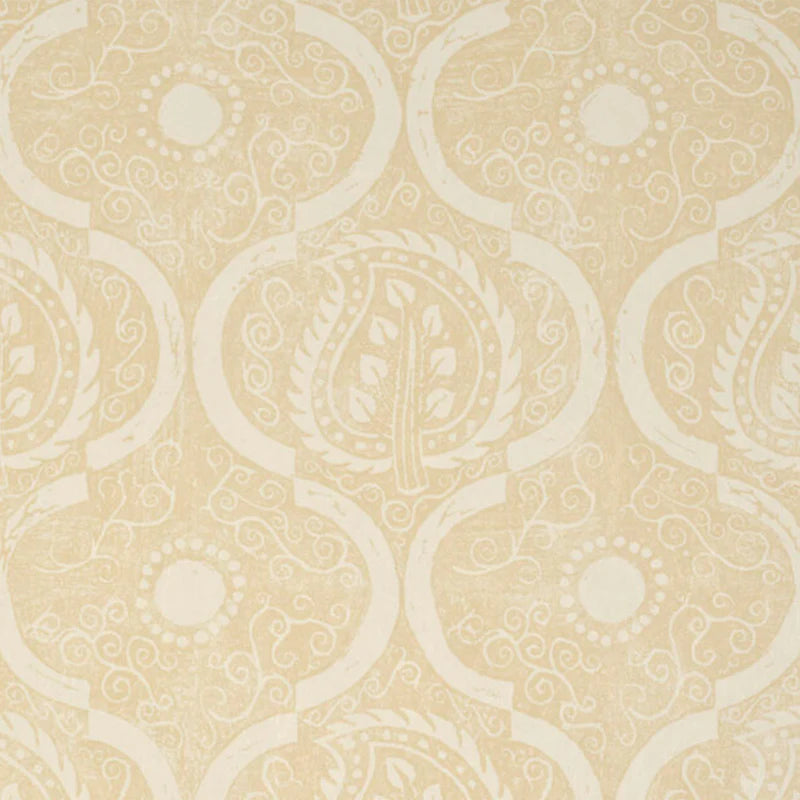 PERSIAN LEAF Yellow Wallpaper