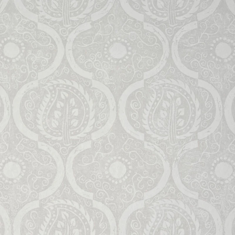 PERSIAN LEAF Grey Wallpaper