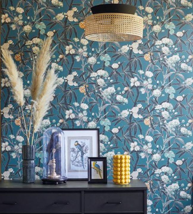 Habana Room Wallpaper - Teal