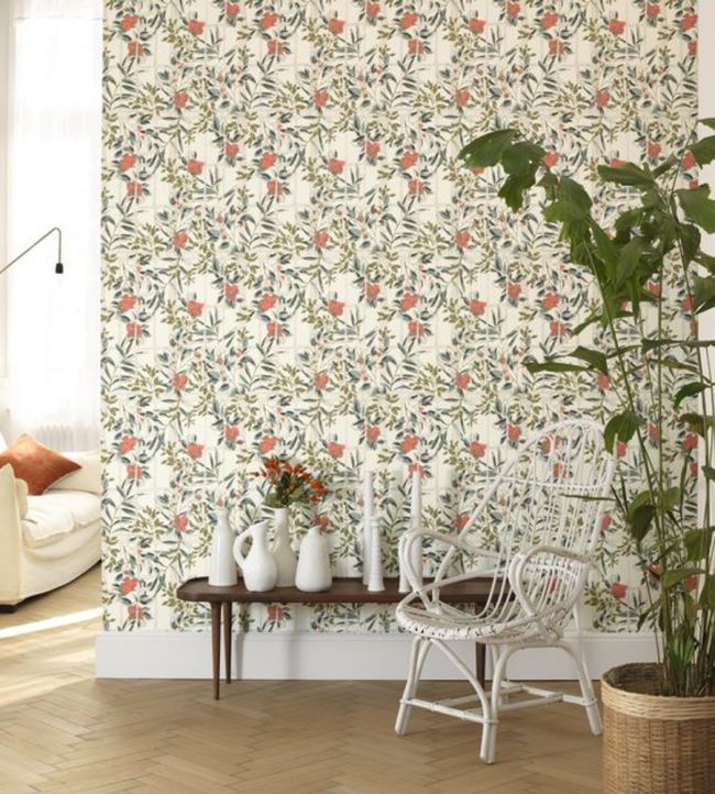 Camelia Room Wallpaper - Green