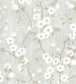 Spring Flower Wallpaper - Silver 