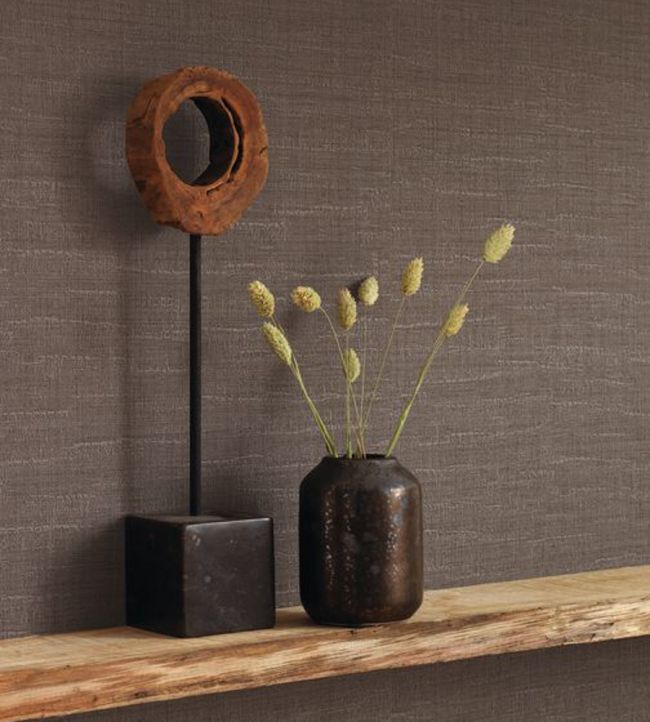 Tweed Room Wallpaper - Gray