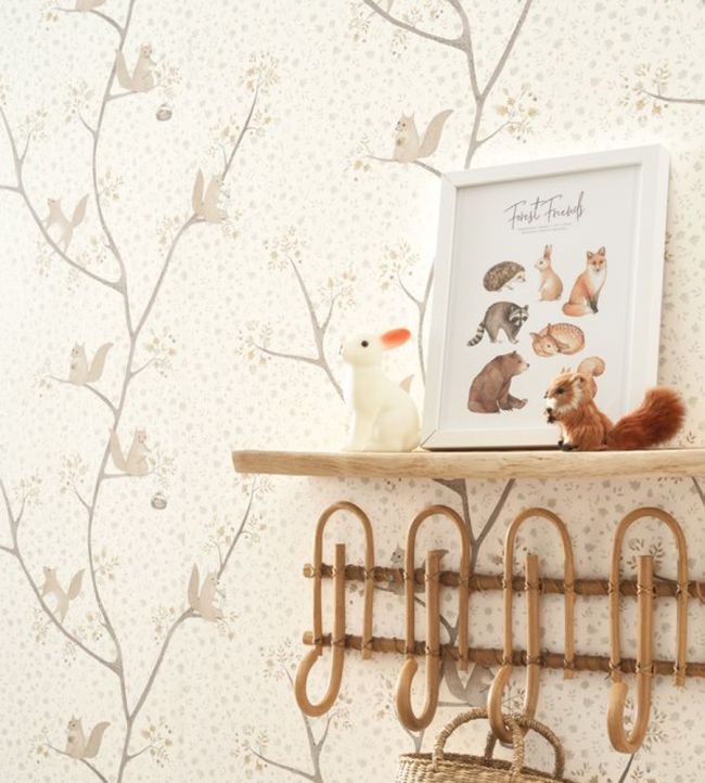 Oscar Room Wallpaper - Cream