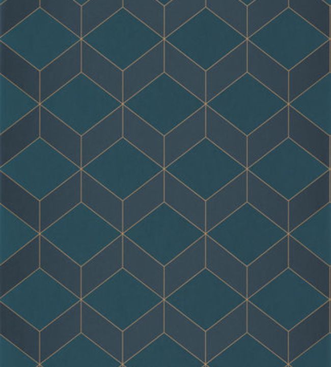 Metro Wallpaper - Teal 