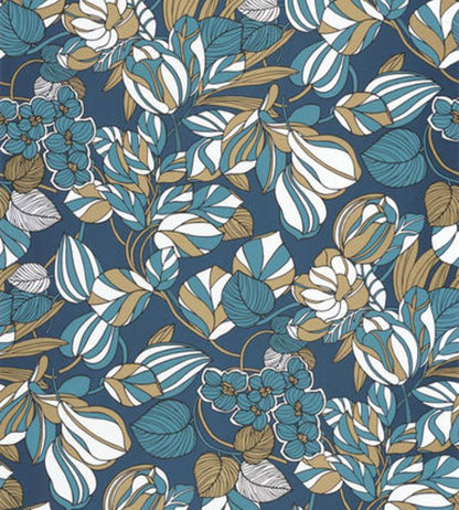 Tulipe Wallpaper - Teal 