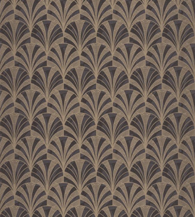 Palmette Wallpaper - Brown