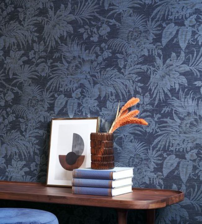 Fern Room Wallpaper 2 - Blue