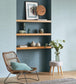 Five O'clock Plain Room Wallpaper - Blue