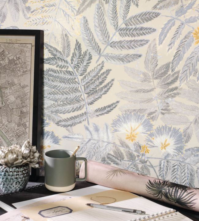 Albizia Room Wallpaper 2 - Cream